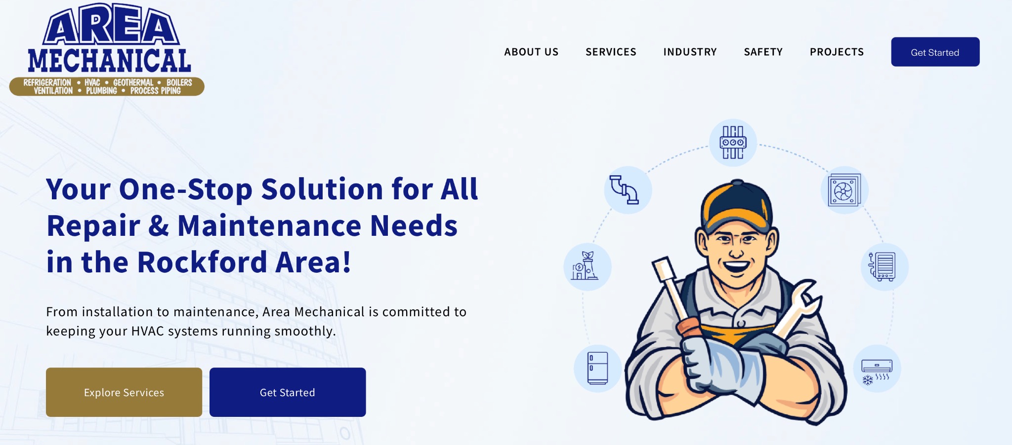 Area Mechanical website project
