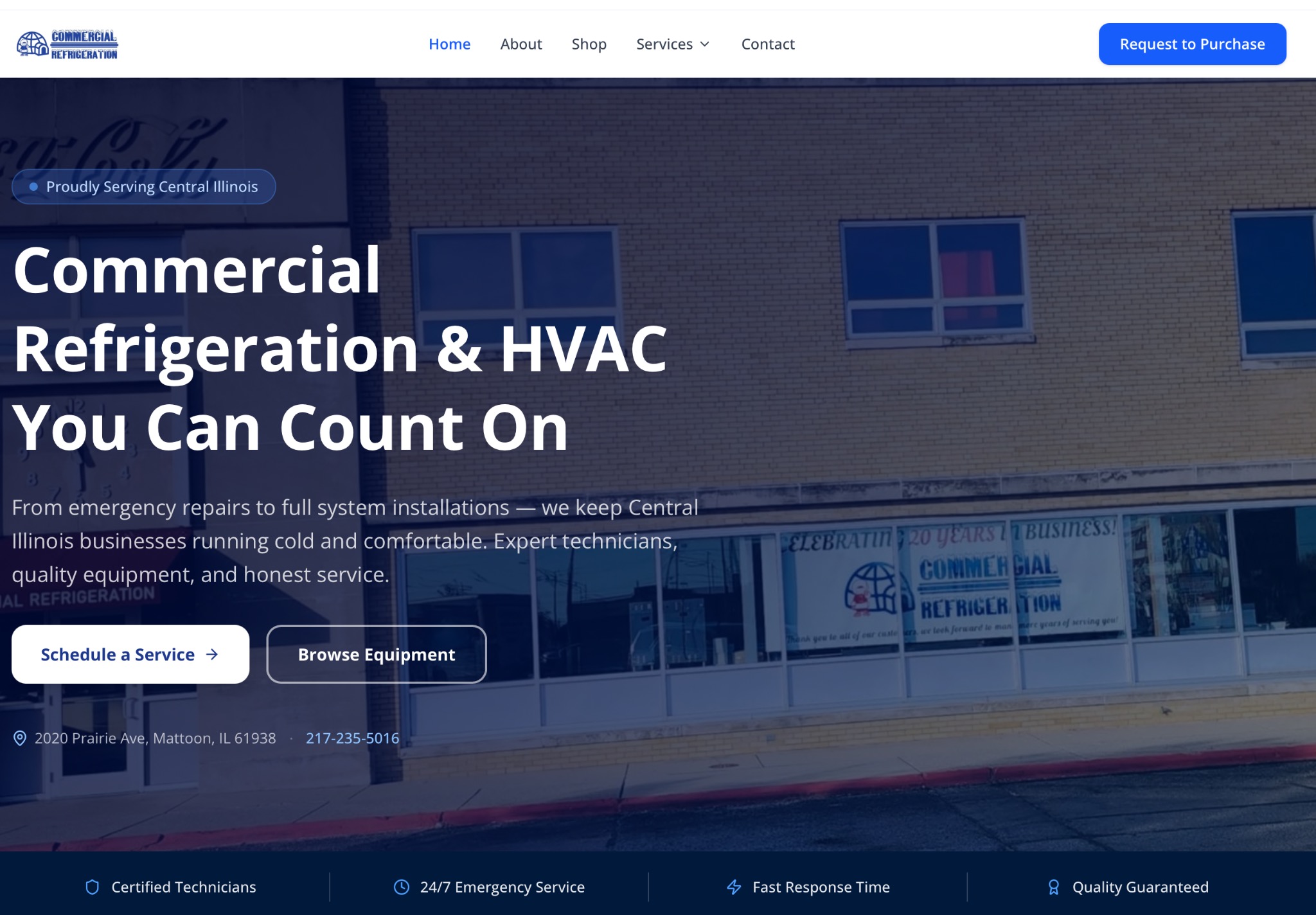 Commercial Chill website project